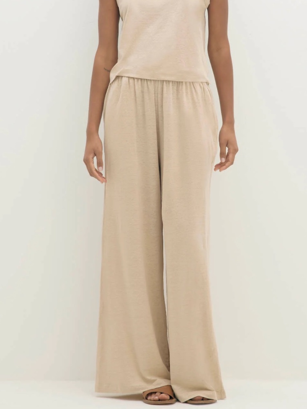 Naked Cashmere Devin Linen wide leg pants, S